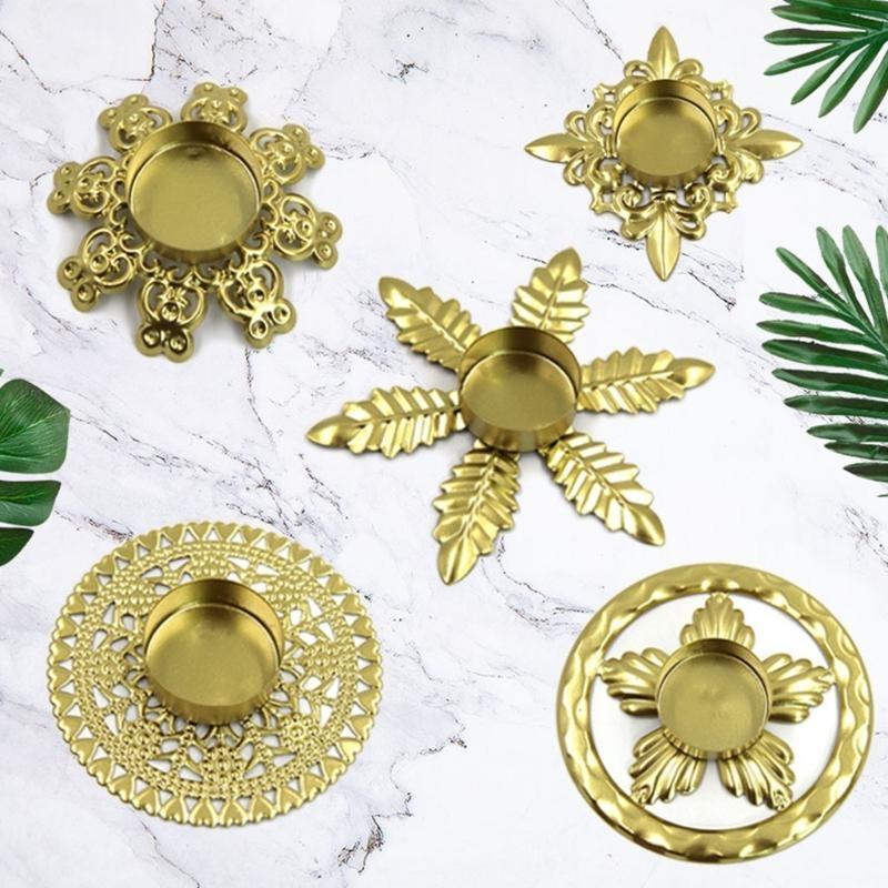 European Wrought Iron Holder Decorative Candlestick Stand Decoration for Home Bedroom Room Dormitory