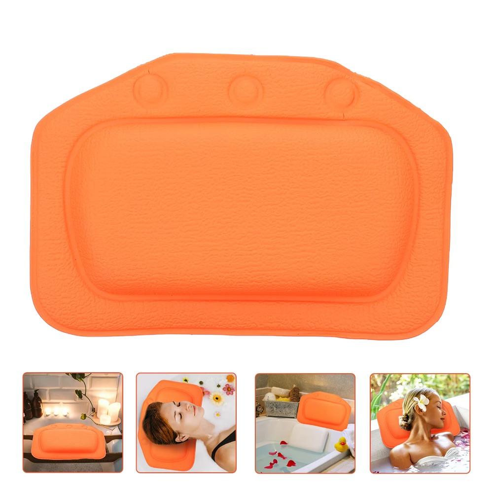 Waterproof Bath Cushion with Suction Cups Bath Headrest Bathroom Accessories Spa Headrest  Spa