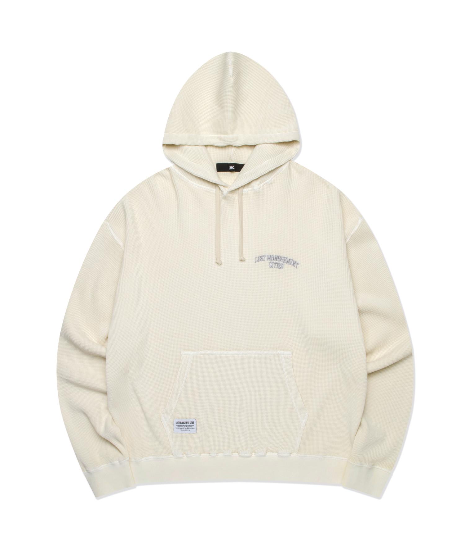 Lmc Lmc Overdyed Waffle Hoodie Cream Cream/L