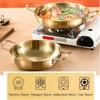 Ramen Pot Stainless Steel Cookware Saucepan Dry Pots With Handle Home Cooking Paella Pan Seafood Rice Pot Picnic Snack Plates