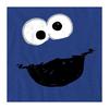 Sesame Street Unisex Adult Cookie Monster Crayon Heather T-Shirt
