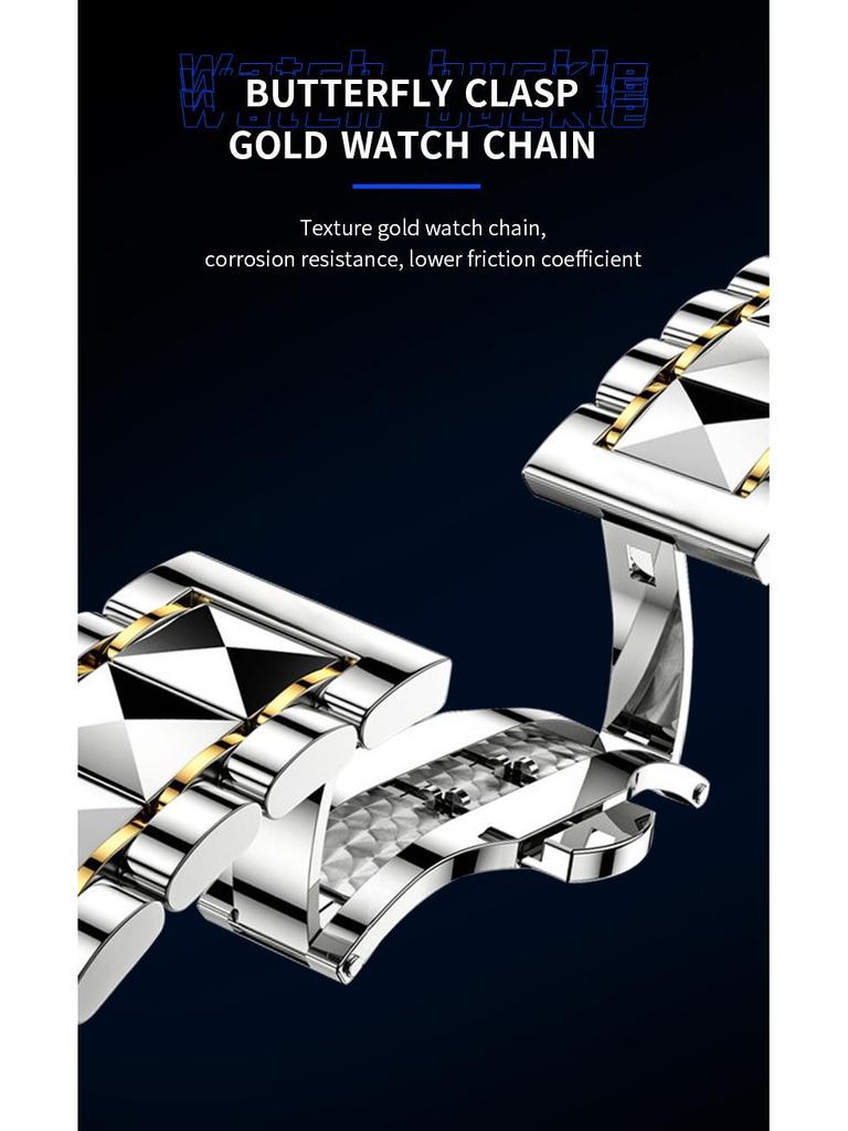 Wow Order Change Logo Men's Diamond-Cut Design Wristwatch