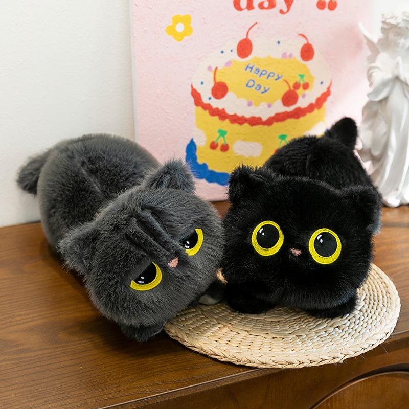 Cross-Border Long Plush Cat Pillow Doll for Girls - Cozy Comfort Bed or Leg-Clamping Toy