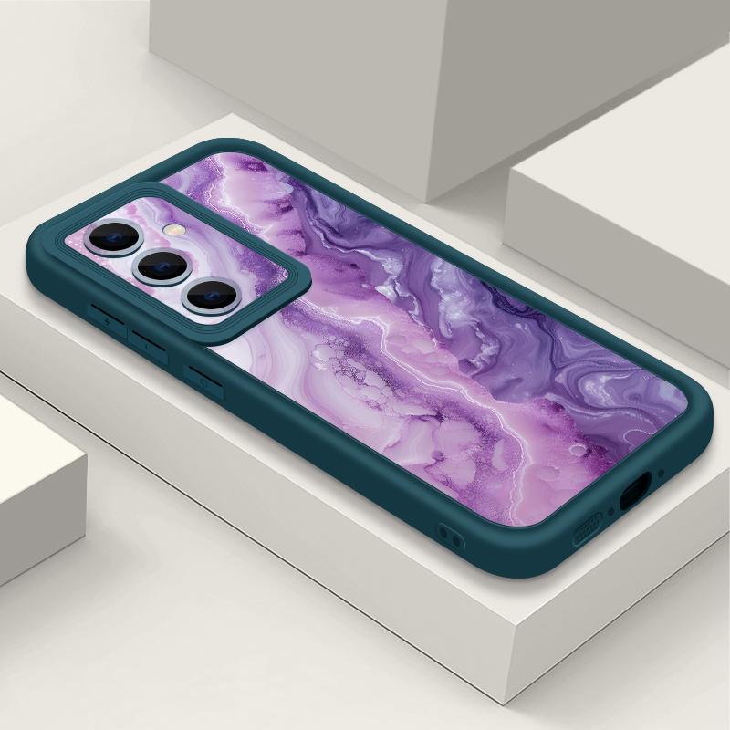 Colorful Marble Print Case For Samsung A57 A37 A27 A17 S26 Ultra S25 FE A56 A36 A26 A16 A55 A35 A25 A15 A54 5G S21 S22 S23 S24 Plus Shockproof Cover