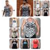 Stylish Polyester Fiber Men's Vest Moisture-wicking Slim Fit Gym Tank Top For All Seasons