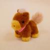 Plaid Cute Scarf Pony Plush Toy Doll Desktop Decoration Ornament For Gift