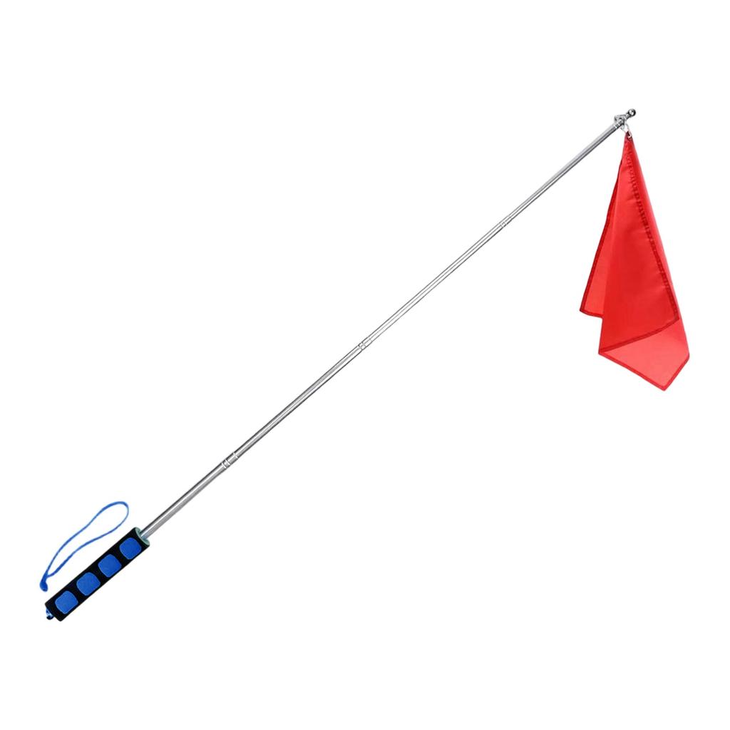 1 Stück Pferdetrainingsfahnen mit Teleskopfahnenstangen, tragbare Reittrainingsfahnen aus Nylon, Pferdetrainingsausrüstung