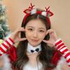 Vánoční dekorace Vánoční čelenka Elk Hair Hoop Jelení Roh Hair Band Parohy Čelenka Girl