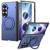 Aluminiumlegierung Rückseite Handyhülle Für Samsung Galaxy Z Fold 8 Ultra 7 mit 360° Drehbarer Ring Ständer Scharnier Schutzhülle