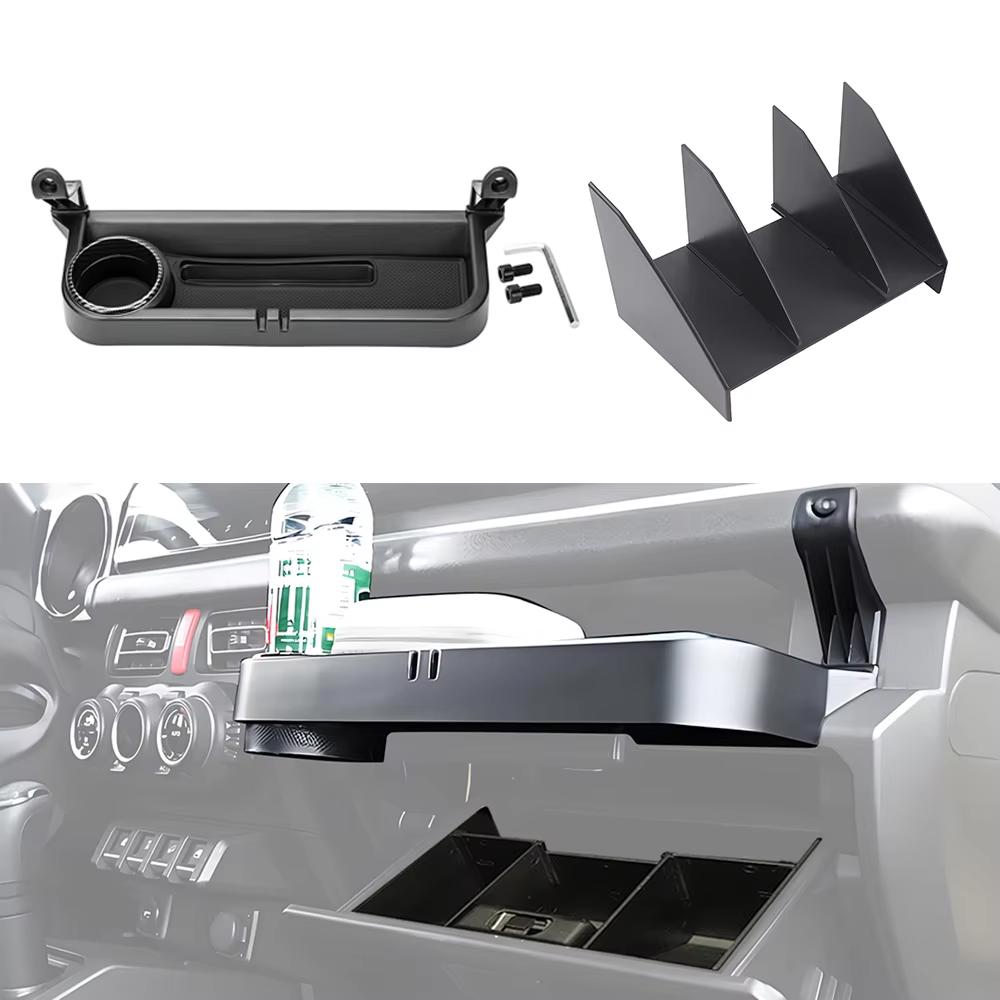 Front Passenger Handle Storage Organizer Tray Cup Holder Glove Box Divider for Suzuki Jimny JB64 -2025 Interior Accessories