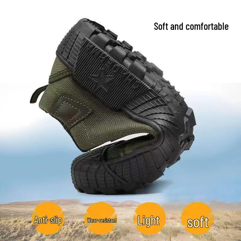 New Liberation Breathable Canvas Work Shoes for Farm and Construction, Available In High-Top and Low-Top Styles.