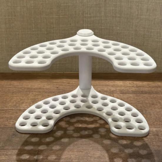 Multi-Hole Paintbrush Holder Adjustable Artist Storage Rack for Brushes Pens Plastic Paint Brush Organizer for Crafting Miniature Painting