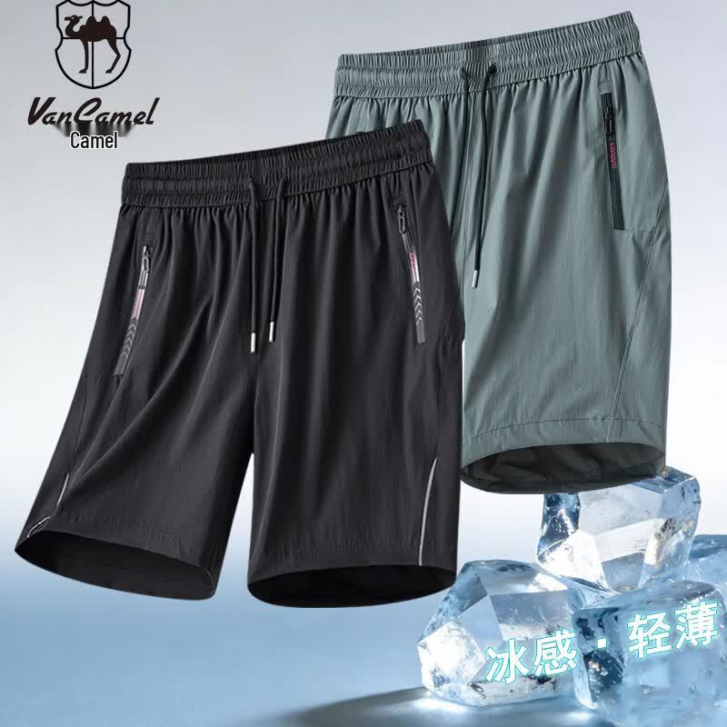 VANCAMEL Men s Summer Quick-Dry Breathable Sports Shorts 4XL чёрный