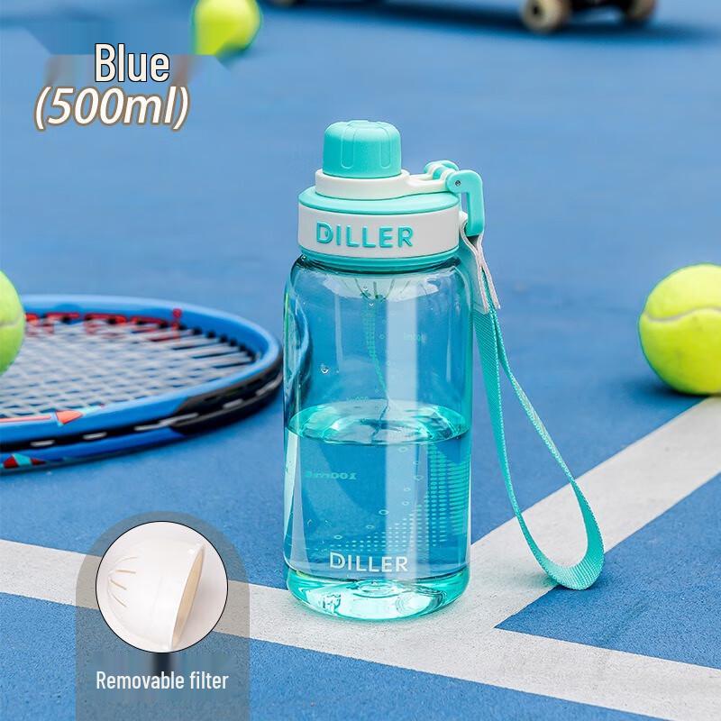 Diller Tritan Portable Sports Water Bottle