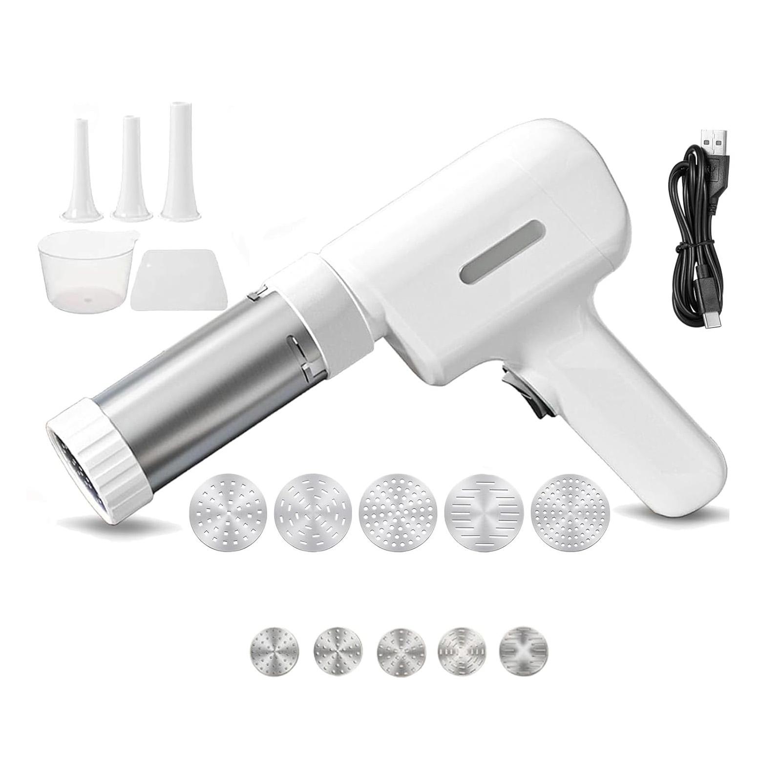 

Handheld Noodle Press Machine Lithium Battery Powered Portable Pasta Maker Large Capacity Dough Stamping Tool for Home Kitchen