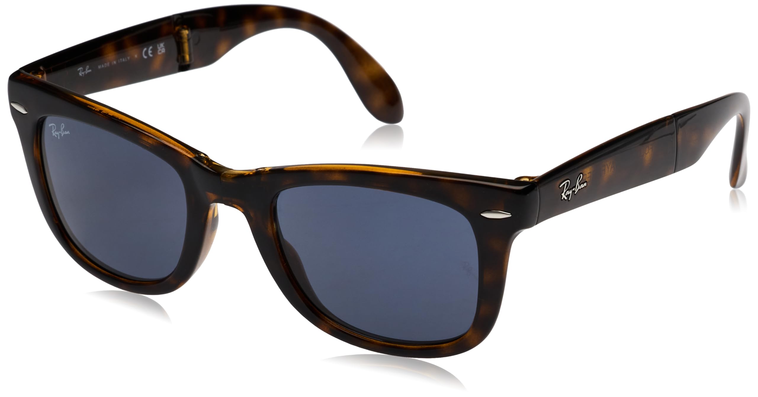 Sunglasses 0RB4105 WAYFARER FOLDING HAVANA DARK GREY Polarized [Ray-Ban] 710/B150
