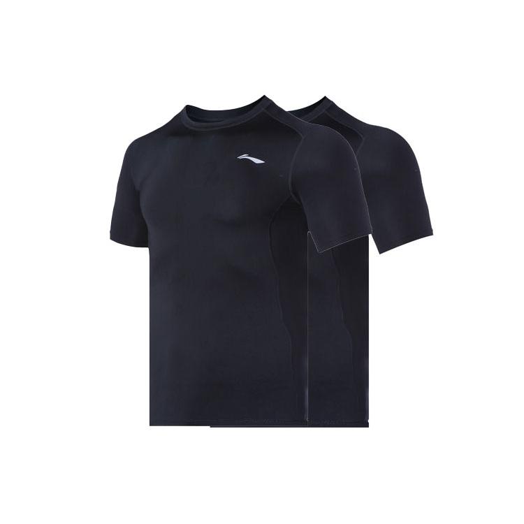 Li Ning T Shirts Men's Crew Neck Moderate Straight Fit AUDQ041-1