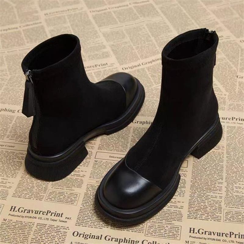 Casual short boots small short boots children 2025 new versatile spring and autumn short tube platform women's shoes Martin boots women's thin boots