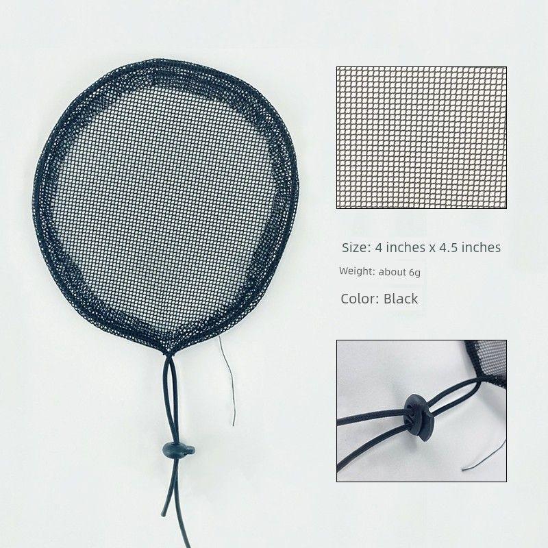 

4*4.5 Inch Hair Bun Hair Elastic Mesh Wig Accessories Elastic Hair Bag Mesh Bottom Hair Bun Internal Net Intranet round 4*4.5 inch-Black