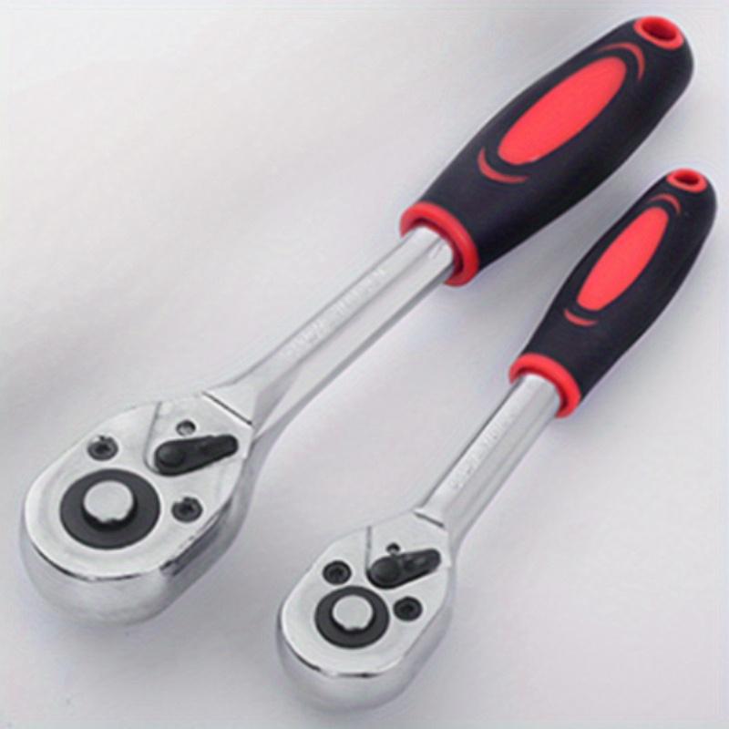 46pcs 1/4 Drive Impact Socket Set,Drive Master Socket Set, with Drive Head Ratchet,Universal Joint,Extension Bar ,CR-V Steel Mirror Chrome