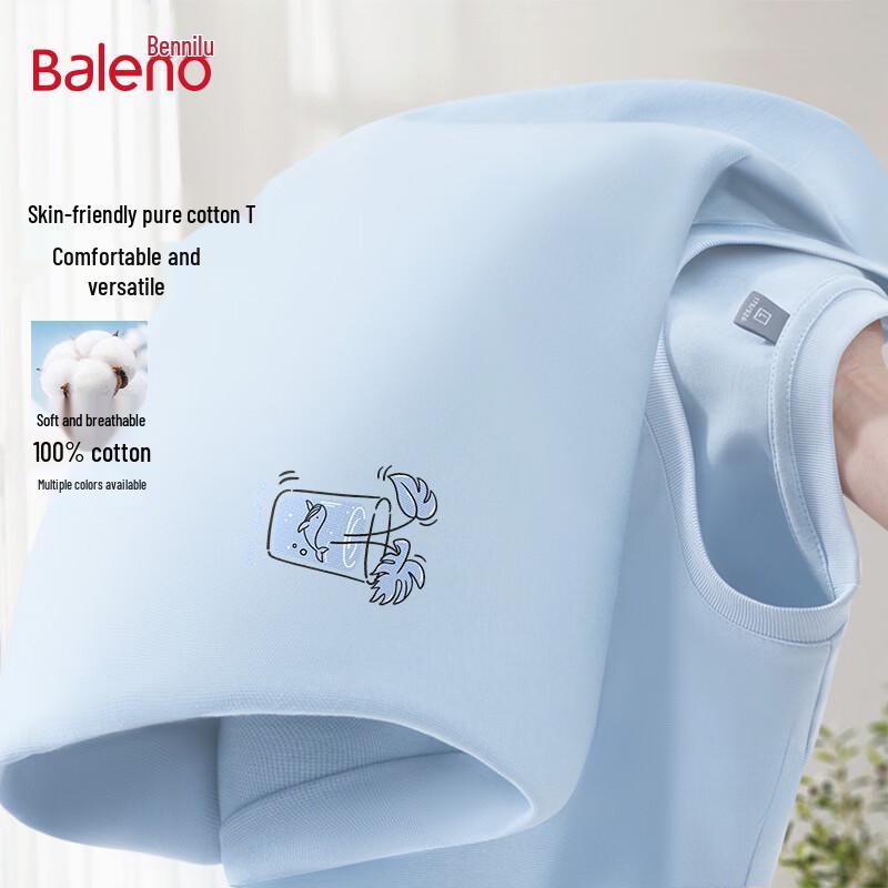 Baleno Men s Pure Cotton Graphic T-Shirt 4XL