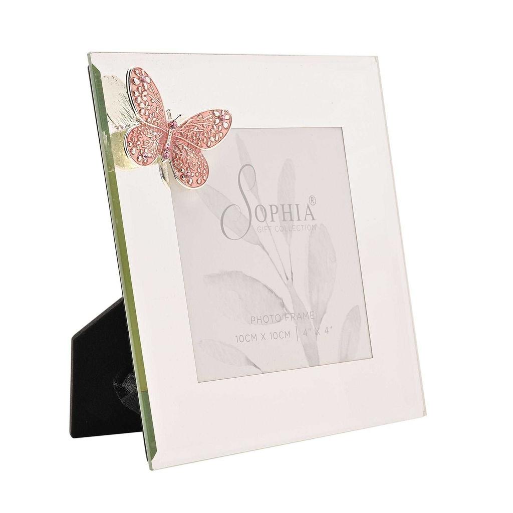 Sophia Glass Butterfly Photo Frame