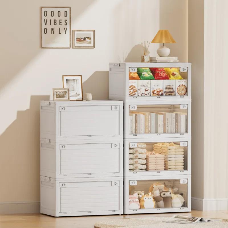 Storage Box Household Clothes Children's Toys Organizing Box Large Capacity Storage Box Folding Storage Box Plastic Locker