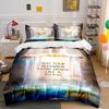Bible Verse Blessings Bedding Set Decor Bedding Set (1 Duvet Cover, 2 Pillowcases, Duvet Not Included)