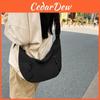 Minimalist Cow Horn Bag For Women With Nylon Material And Zipper Closure For Daily Use