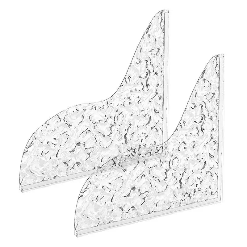 Guard Shower Guards Bathtub Water Corner Bath Tub Shield Screen Acrylic Splashing Bathroom Door Curtain Clear Barrier Sink 2Pcs