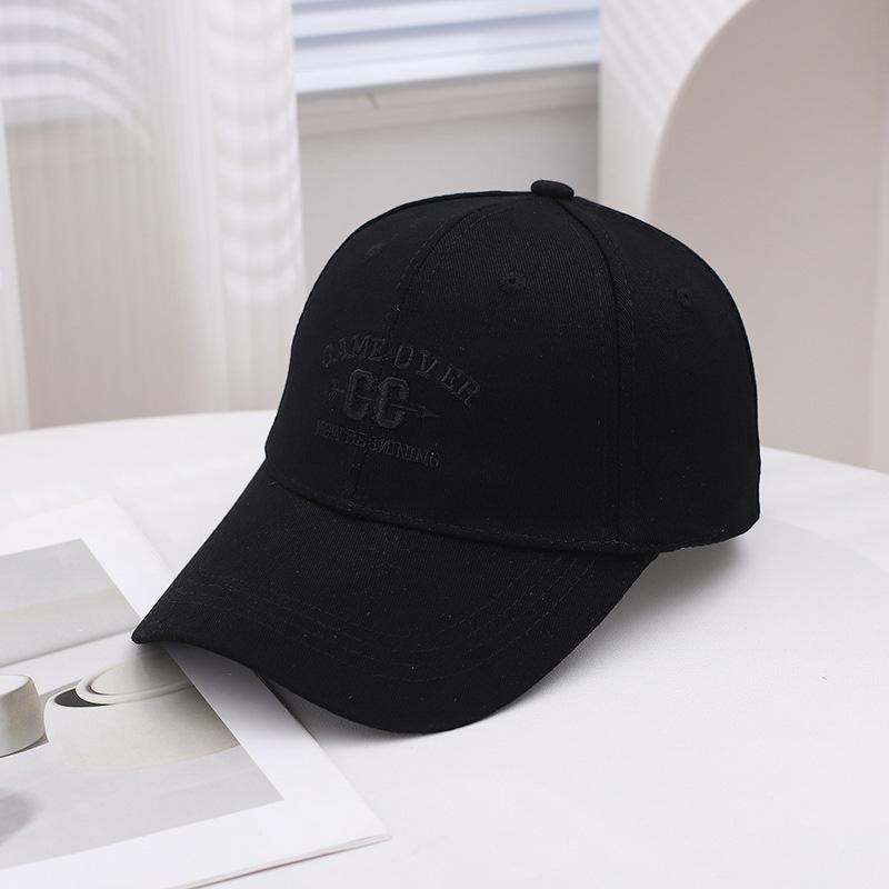 Outdoor Embroidery Letter Baseball Cap Women'S Spring Summer Versatile Face Small Wide Brim Peaked Cap Men