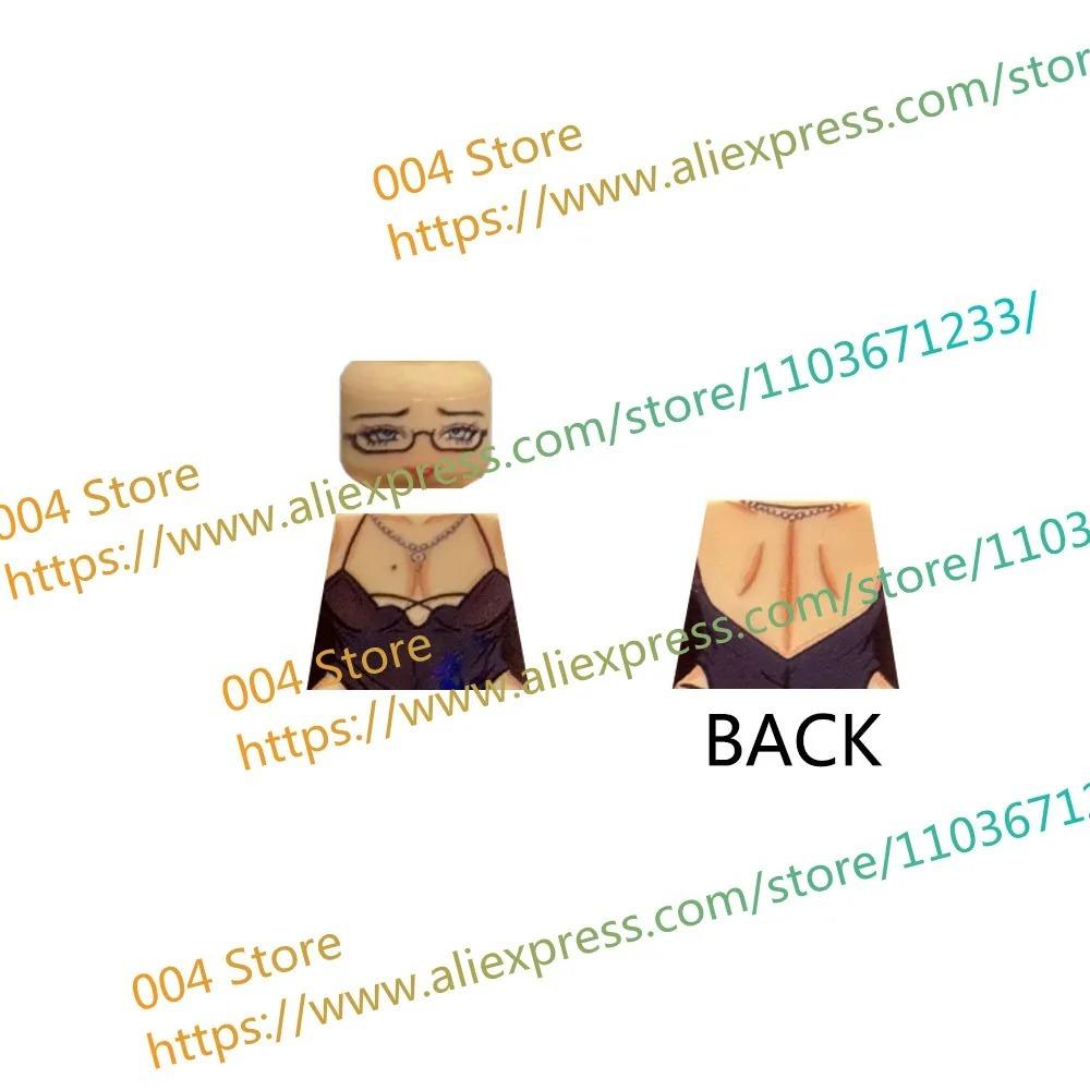 18+ Adult Building Block MOC Anime Action Figure Sexy Model Date Cartoon Swimwear Girl Hair Kit Ornament Toy Gift Collection F31