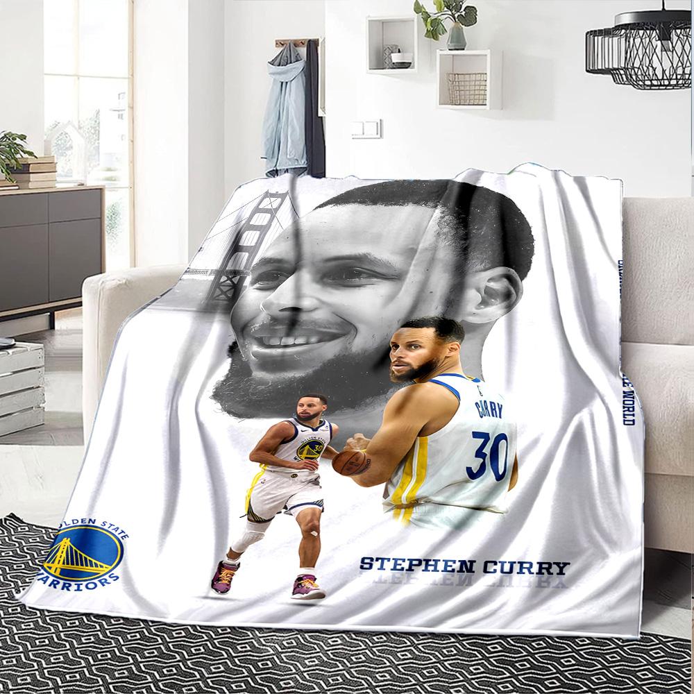 Golden State Warriors Curry Blanket Soft Warm Cozy Suitable for Picnics Livingroom Couch Four Seasons Universal Modern Gifts For Family Or Friends