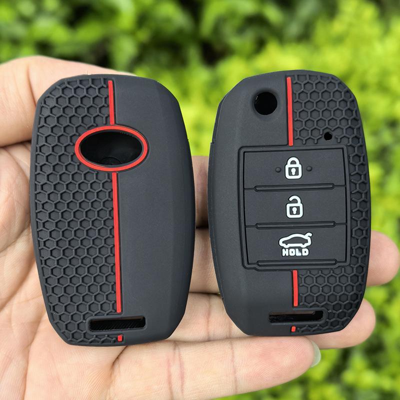 Car Key Case Cover Shell For Kia Picanto Sportage Gt Rio 3 Cerato Soul K5 Ceed Optima Seltos Sorento Forte Stinger Telluride