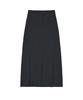 Nigaennikol Seersucker Slit Long Skirt_Navy