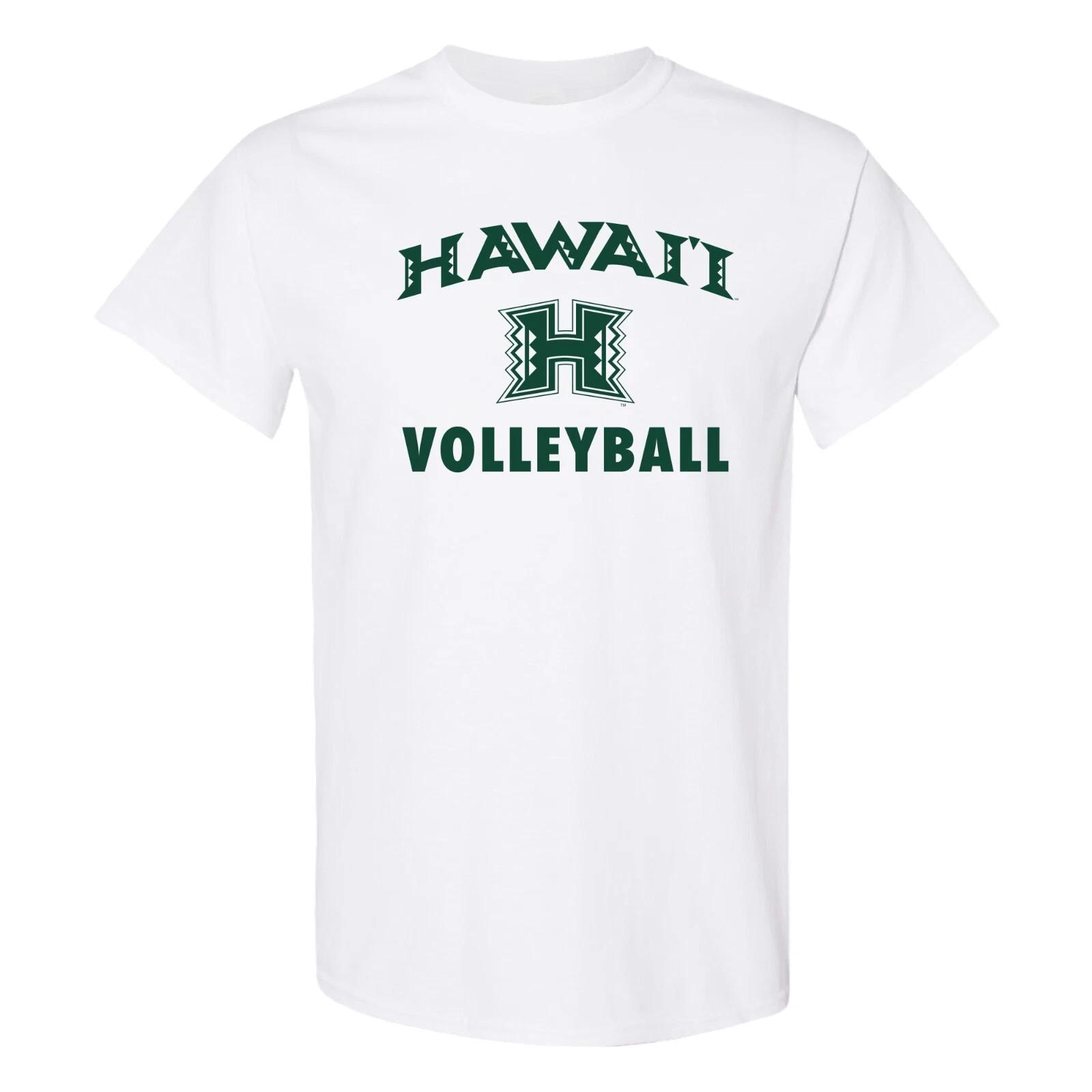 Hawaii Manoa Arch Logo Volleyball T-Shirt - White S