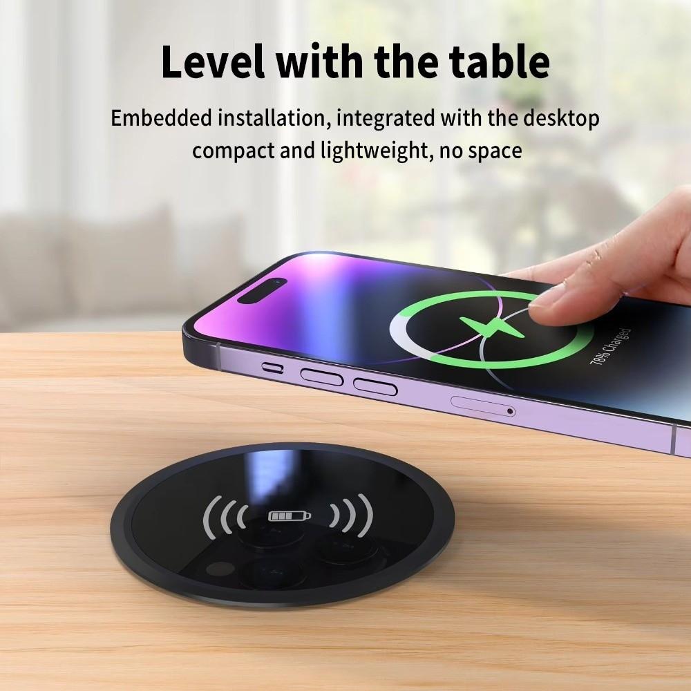 15W Fast Wireless Charger Pad Fast Charging Inductive Charging Base Desktop Wireless Charger