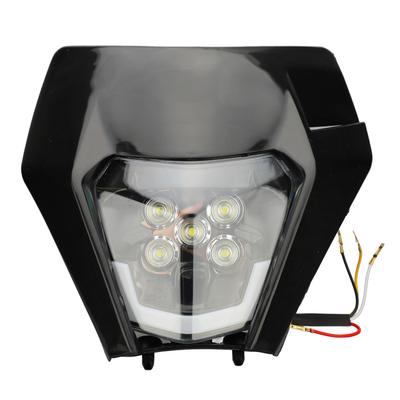 12V Off Road Motorcycle Headlights High Brightness LED Headlamp with Fairing for Dirt Bike Light Modification