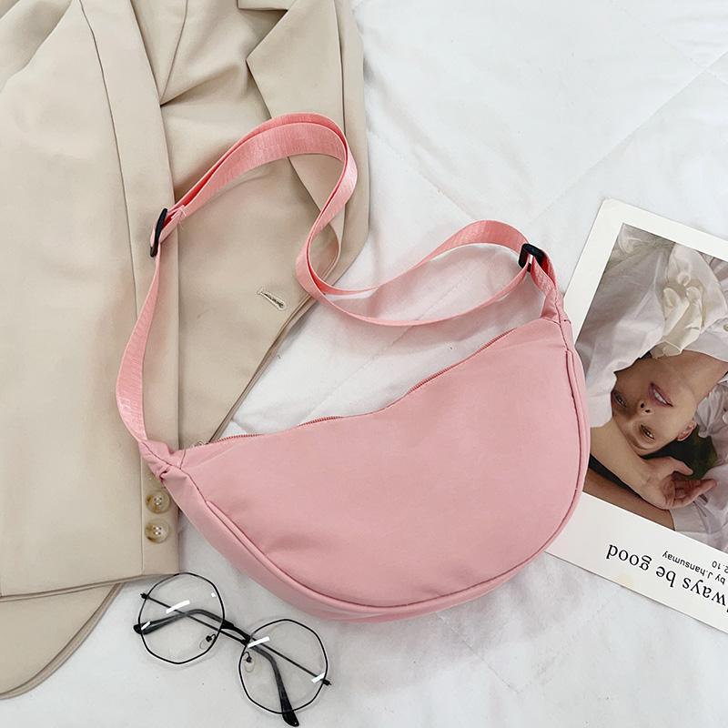 Korean Version Bag Solid Color Women's Casual Versatile Bag Commuter Crossbody Bag Dumpling Bag Shoulder Bag