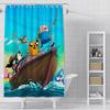 Tenda da Doccia Impermeabile Tessuto in Poliestere Pittura Colorata Tende da Bagno Adventure Time Decorazione Bagno di Casa Tenda con Ganci