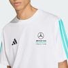 adidas Ανδρικό T-Shirt με Στάμπα Λογότυπου Ομάδας Mercedes - AMG, Λαιμόκοψη Crew, Top KE8162