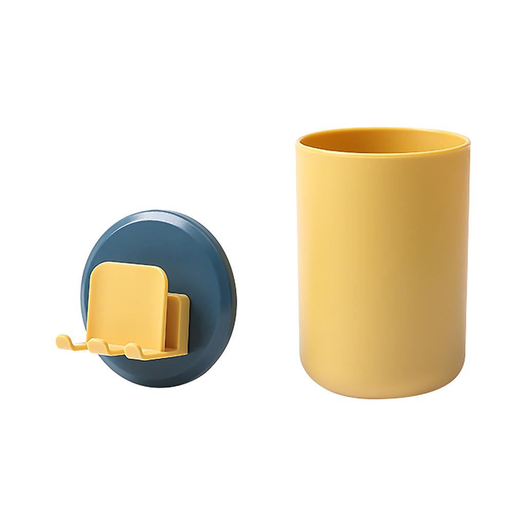 Mouthwash Cup Toothbrush Storage Household Washbasin Free Punching Rack Bathroom Supplies