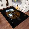 Artistic Rug with Axe and Hammer Design Suitable for Use As an Anti-slip Game Mat for Living Room and Bedroom Sofas