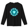 Arc Reactor Fun Design Mens T Shirt Cool Sci Fi Inspired Print for Tech Lovers Vintage Washed Casual Stylish Streetwear Unisex