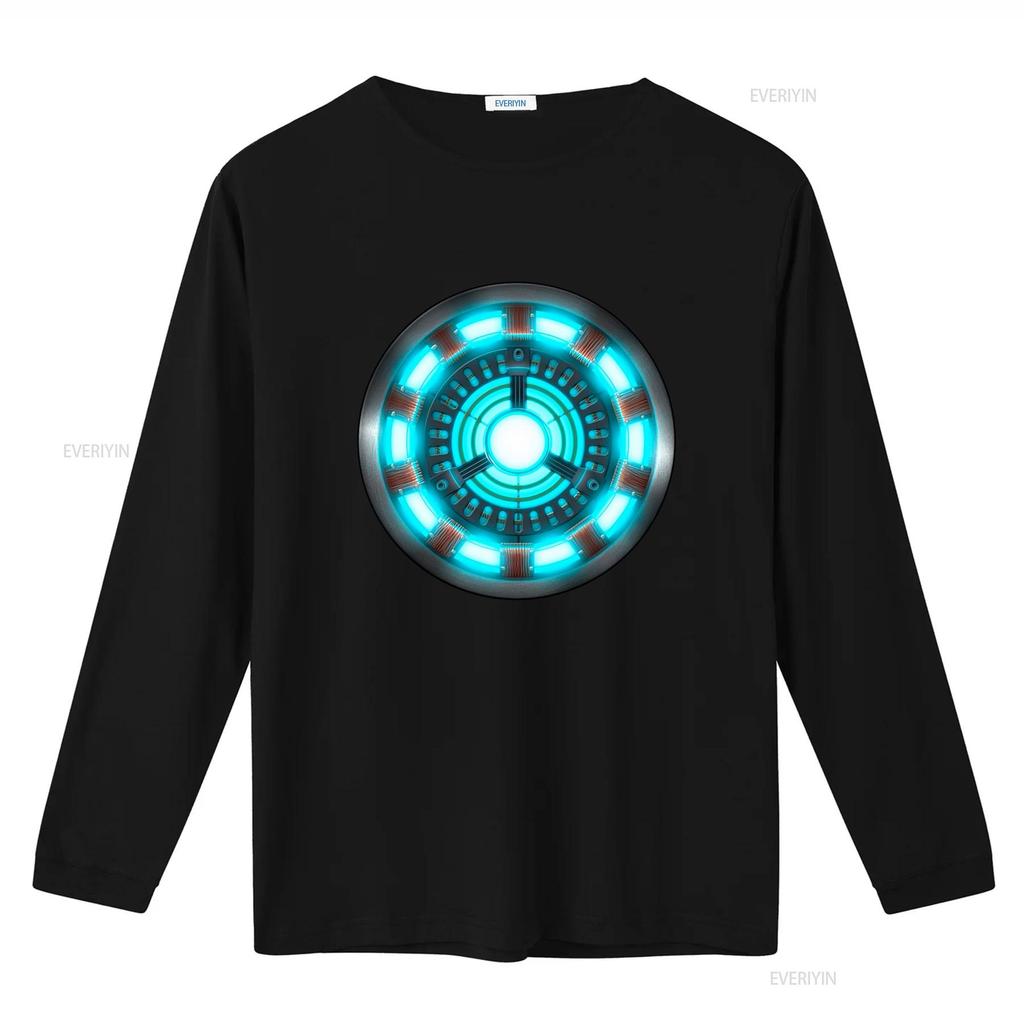 Arc Reactor Fun Design Mens T Shirt Cool Sci Fi Inspired Print for Tech Lovers Vintage Washed Casual Stylish Streetwear Unisex