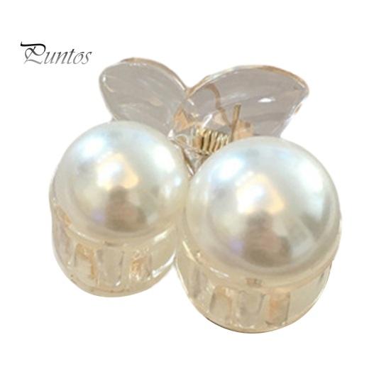 Faux Pearl Hair Claw Clips Sweet Elegant Stylish Bathing Use Eco-friendly Hair Accessories for Women Girls