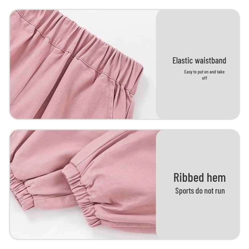 KIYA Girls' Summer Casual Parachute Pants