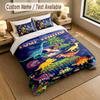 Dinosaur Theme Personalized 3Pcs Bedding Set Custom Text & Name 1 Sheet 2 Pillowcases Household Bedding 1pc
