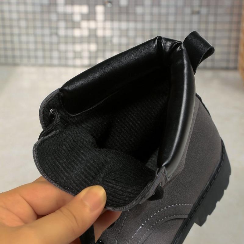 Women's Autumn British Style Matte Thick-Soled Martin Boots - Plus-Size, Student-Friendly, Versatile, Trendy