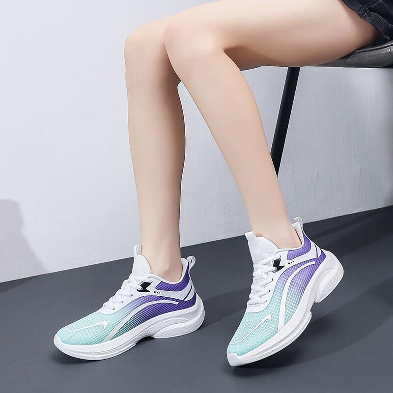 

Lightweight women s sports shoes women s summer mesh casual soft sole breathable shock absorption non-slip versatile marathon running shoes 41